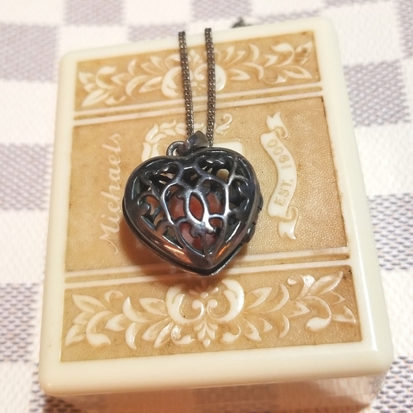 HOLD FOR NANCY Cameo Locket Sterling Necklace - Picture 2 of 6